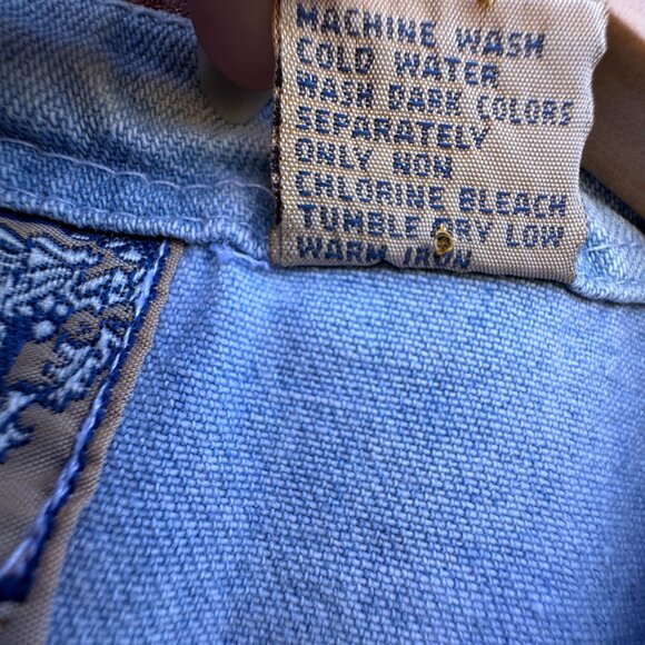 Vintage Sasson Denim Vest Womens Large Blue Western Cowboy Core Grunge - Picture 8 of 8